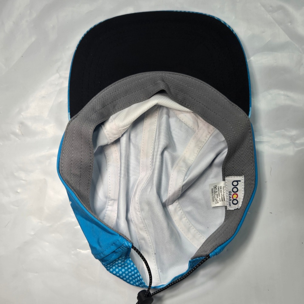 Altra Running Hat Boco Gear Blue Geometric 5 Panel Fleet Feet Austin One Size - Picture 6 of 6